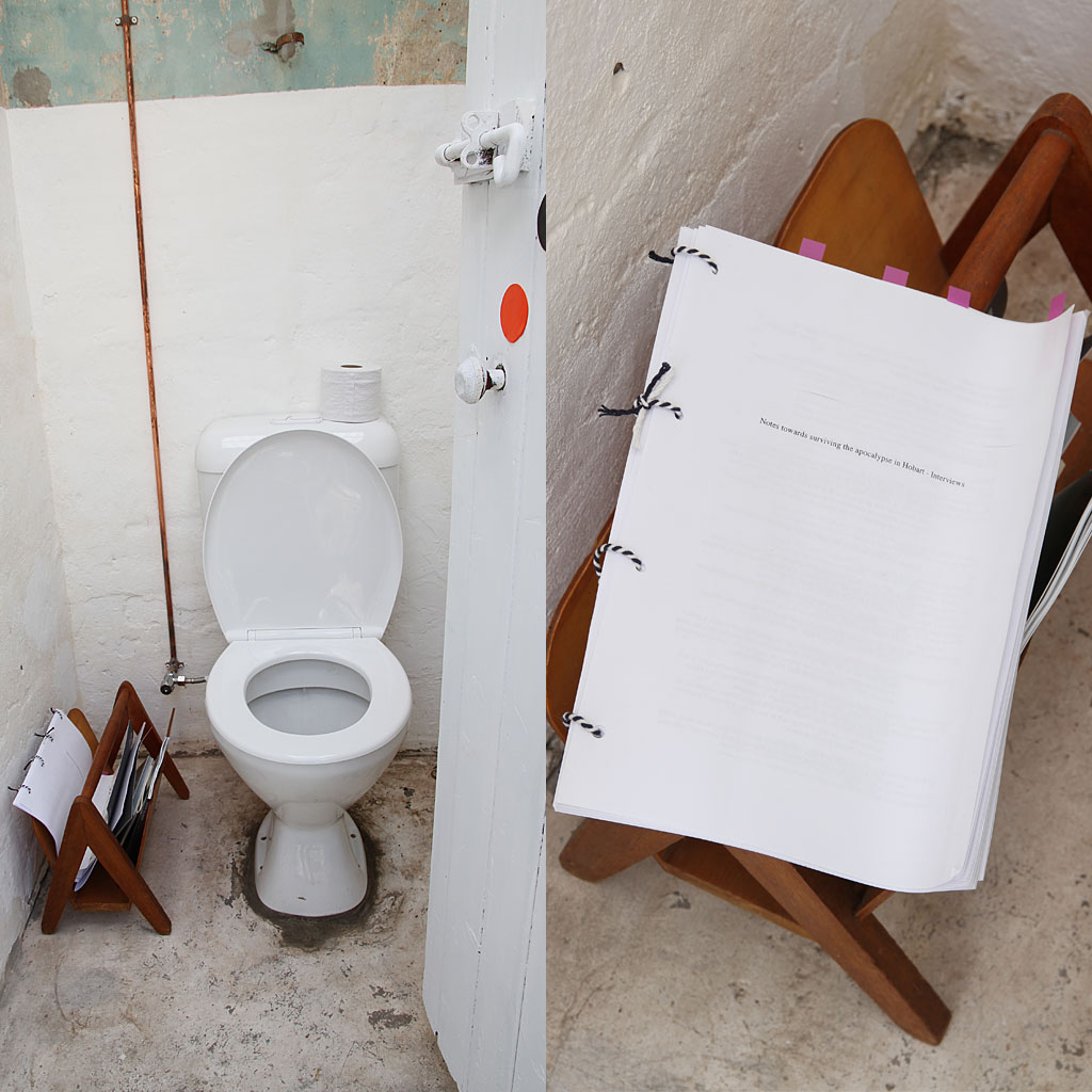 Kylie Johnson, Notes towards surviving the apocalypse in Hobart -Interviews, 2012 - on-going