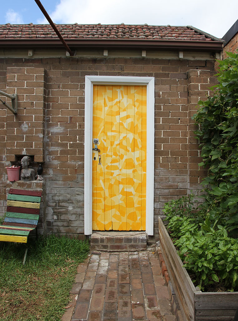 Meredith Frances Lynch, Golden Orb*, 2013. Acrylic paint on wood.