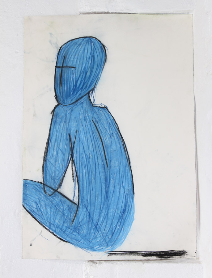 Sophie V Coombs: Content Provider, 2013, pastel on paper