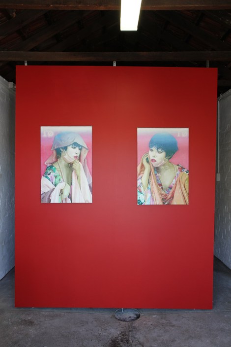 Samuel Galileo Quinteros: Idle God I, Idle God II. Oil on canvas, 76 x 51 cm