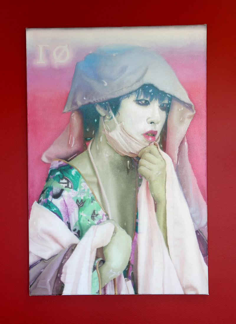 Samuel Galileo Quinteros: Idle God I, Idle God II. Oil on canvas, 76 x 51 cm