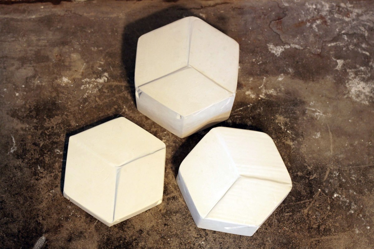 Bridget Minatel Goe-metric 2013 Plaster of Paris Dimensions variable