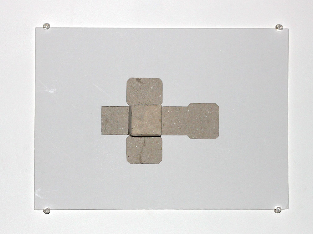 Bronia Iwanczak: Untitled Cube, 2005, paper and board, 35 x 25cms. Edition 4/7 SOLD