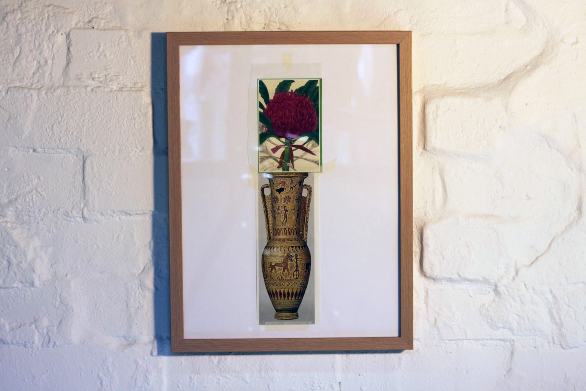 Mitchell Cumming Value Restored, 2013 Materials - Collage, masking tape on paper Dimensions - A3 Framed