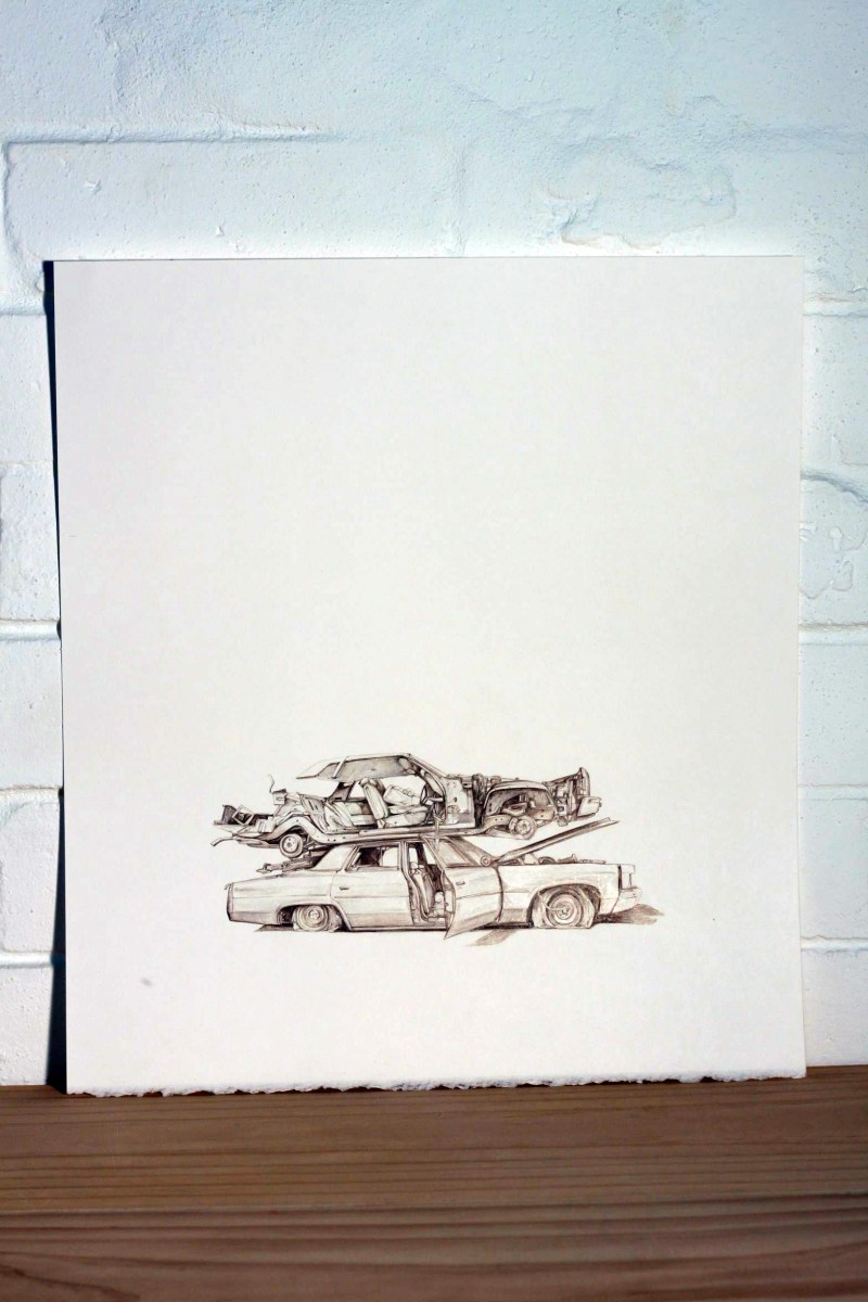 Paul White Choc top rest stop, 2013 pencil on arches paper SOLD