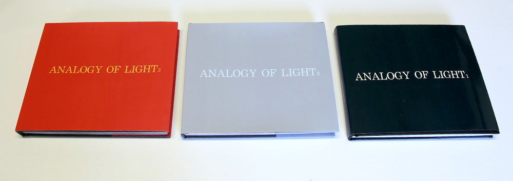 Bronia Iwanczak: Analogy of Light, 3 books, each approx 240 pages, 25cm x20cm, 2013