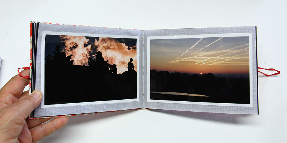 C.Moore Hardy: Death..., detail. Hand made books with colour photographic prints