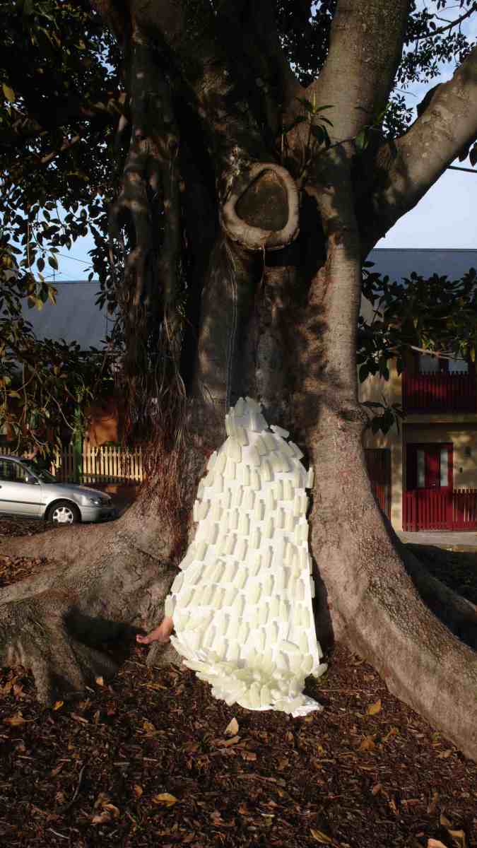 Annie Magdalena Lærkesen: The Dance of Tohunga, Hakuturi & Tane Mahuta (Clothe me, Protect me, Keep mewarm), 2014. Framed digital prints