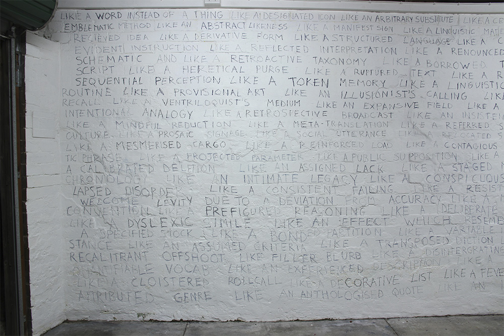 Lynne Barwick: Like a structured language. Installation view. Photo Jane Polkinghorne