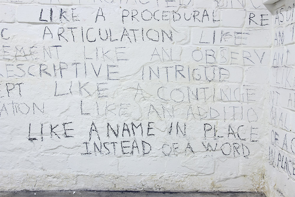 Lynne Barwick: Like a structured language, 2014, detail. Photo Jane Polkinghorne