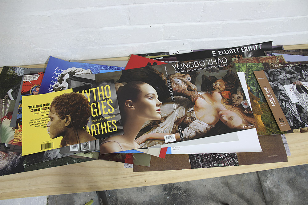 "Butcher's Hook", 2013-14, (detail). Mark Titmarsh, 52 paper collages, variable dimensions