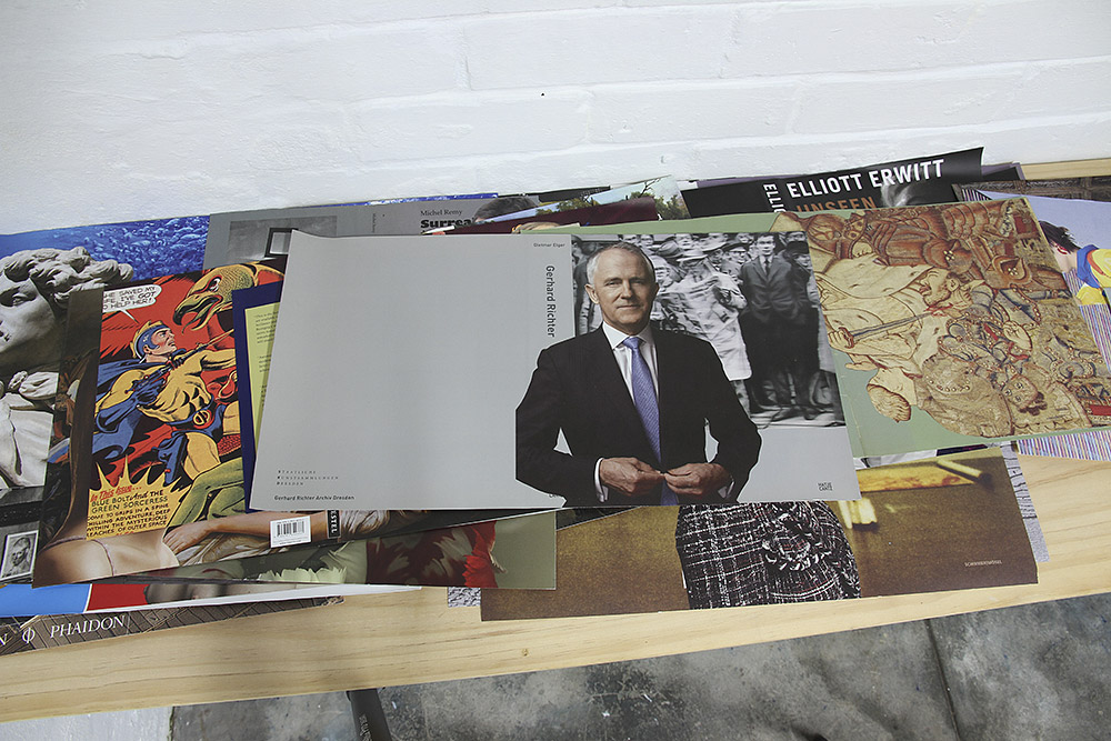 "Butcher's Hook", 2013-14, (detail). Mark Titmarsh, 52 paper collages, variable dimensions