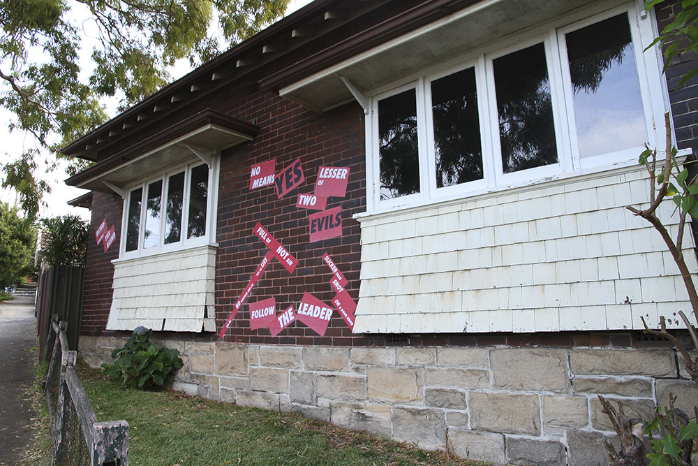 Cherine Fahd, Untitled, 2015. Paper, wheat glue.