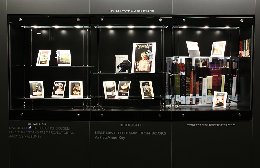 Anne Kay “Learning to draw from books”, 2015. Series of photo-montages.