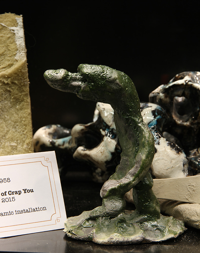 Trevor Fry "The Shittest Pile of Crap You Have Ever Seen", 2015. Ceramics and mixed media