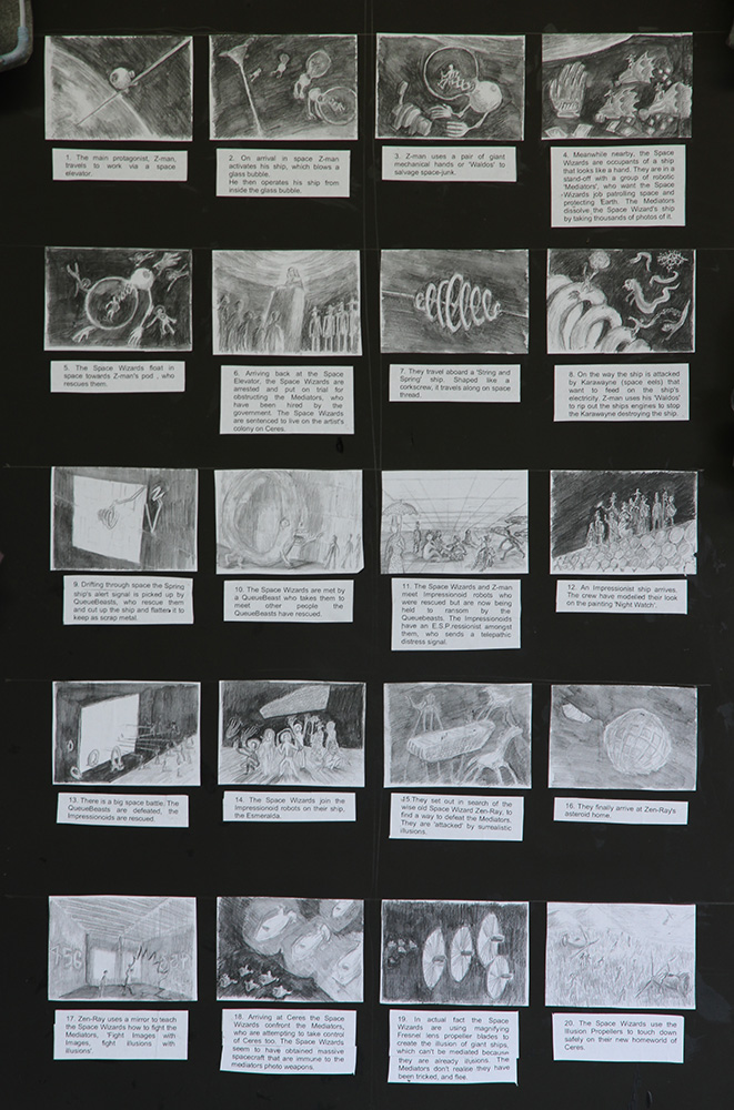 Simon Yates: The Return of the Space Wizards 1, 2015. Detail