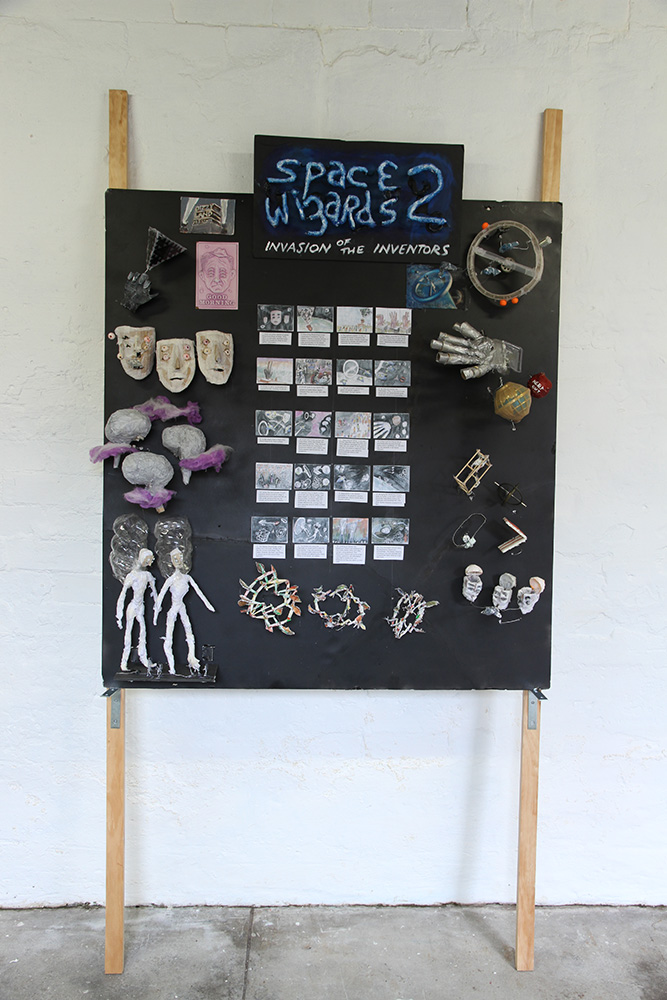 Simon Yates: The Return of the Space Wizards 2, 2015. Mixed media