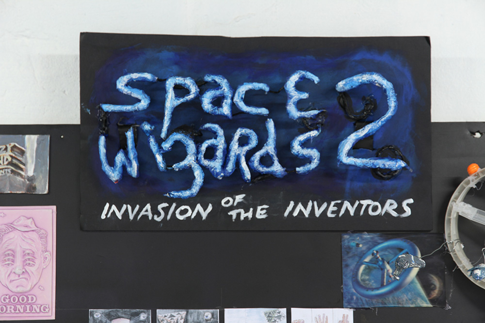 Simon Yates: The Return of the Space Wizards 2, 2015, detail. Mixed media