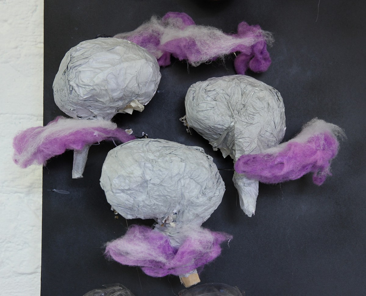 Simon Yates: The Return of the Space Wizards 2, 2015, detail. Mixed media