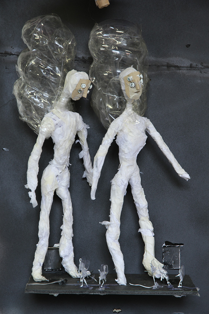 Simon Yates: The Return of the Space Wizards 2, 2015, detail. Mixed media