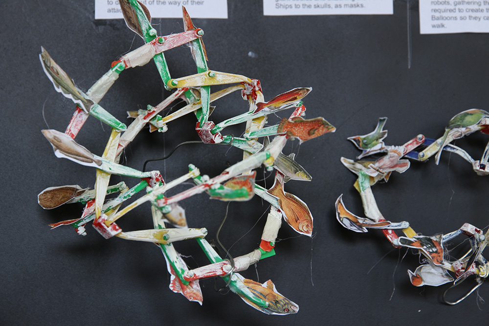 Simon Yates: The Return of the Space Wizards 2, 2015, detail. Mixed media