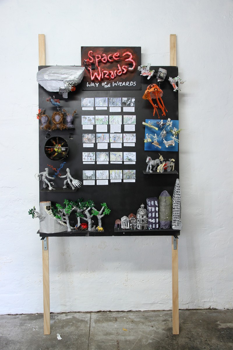 Simon Yates: The Return of the Space Wizards 3, 2015. Mixed media