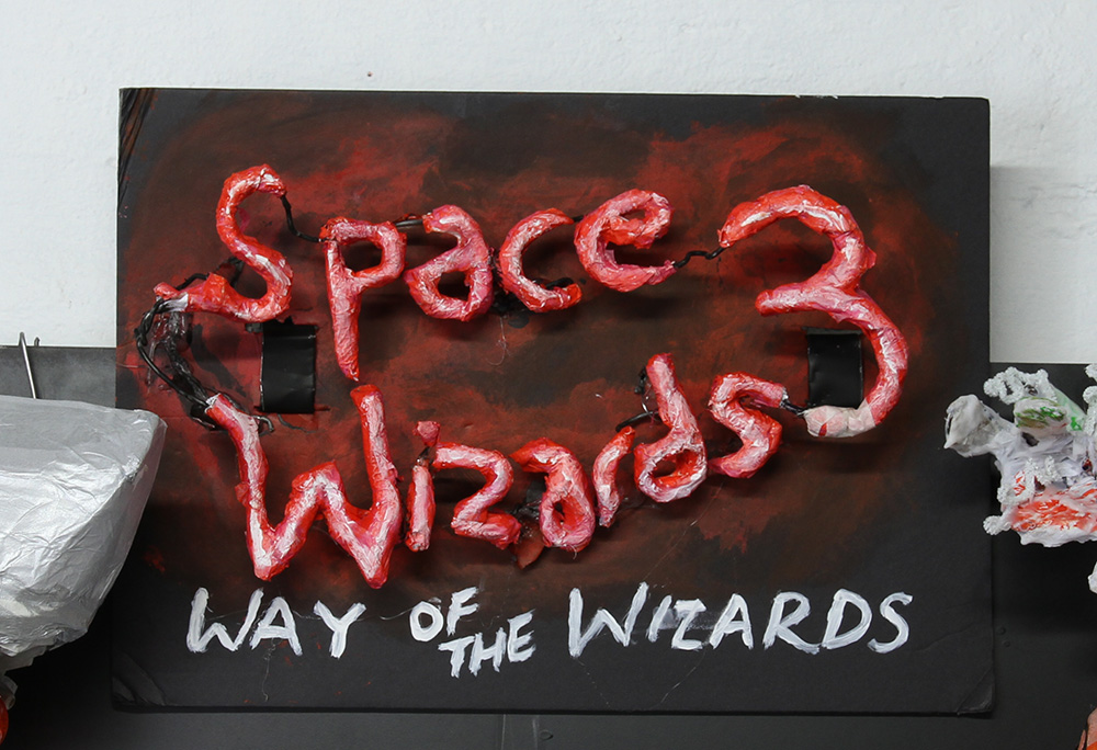 Simon Yates: The Return of the Space Wizards 3, 2015, detail. Mixed media