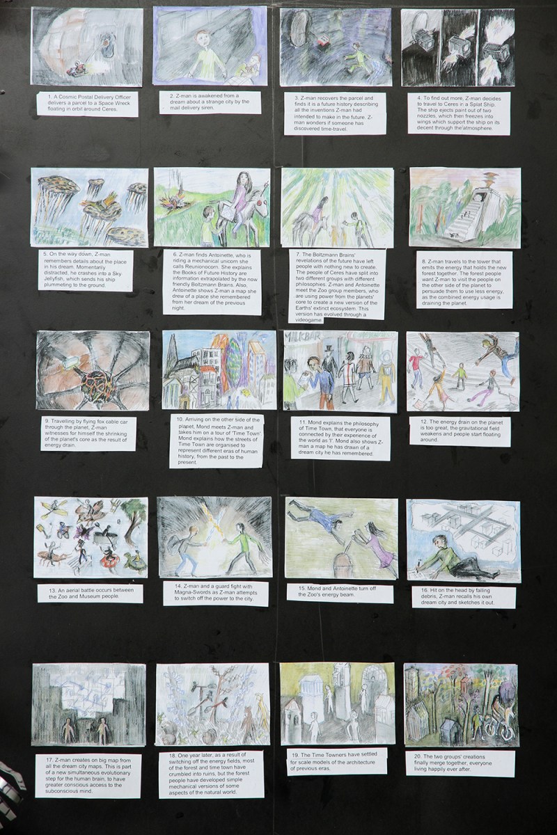 Simon Yates: The Return of the Space Wizards 3, 2015, detail. Mixed media