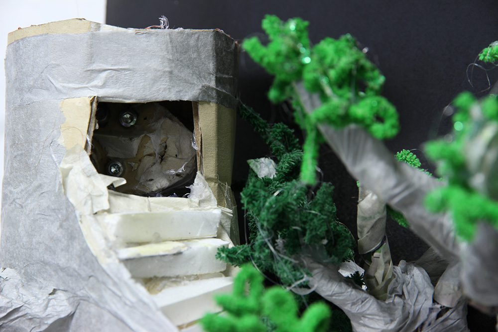 Simon Yates: The Return of the Space Wizards 3, 2015, detail. Mixed media