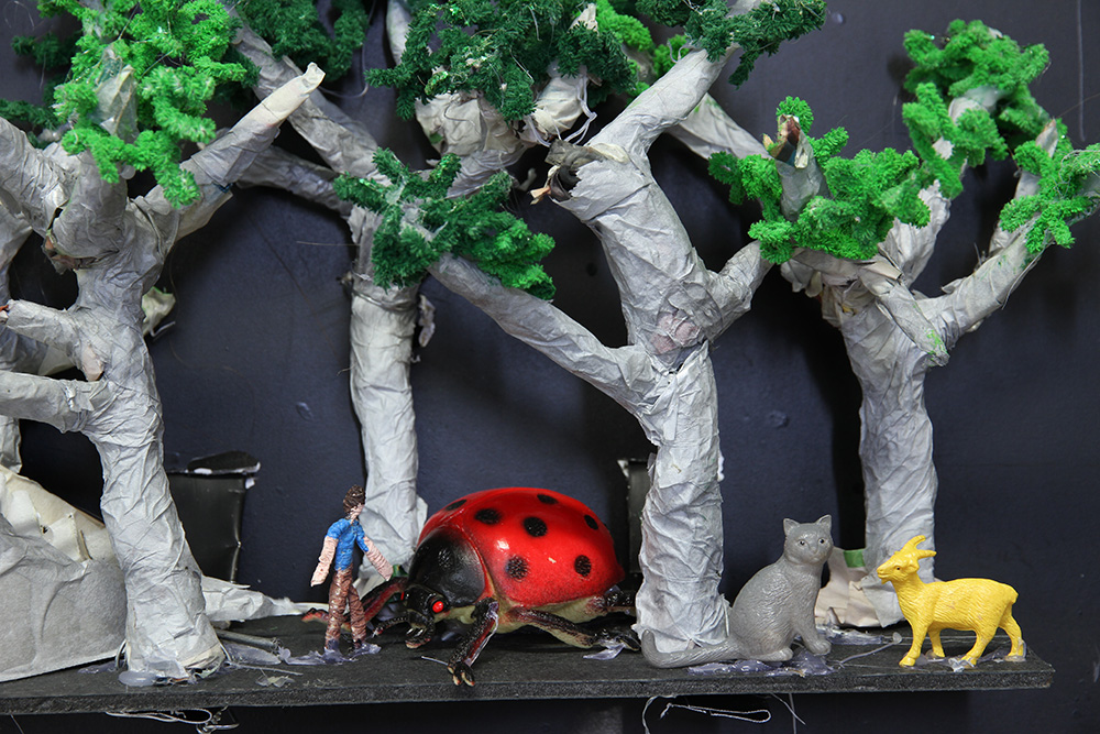 Simon Yates: The Return of the Space Wizards 3, 2015, detail. Mixed media