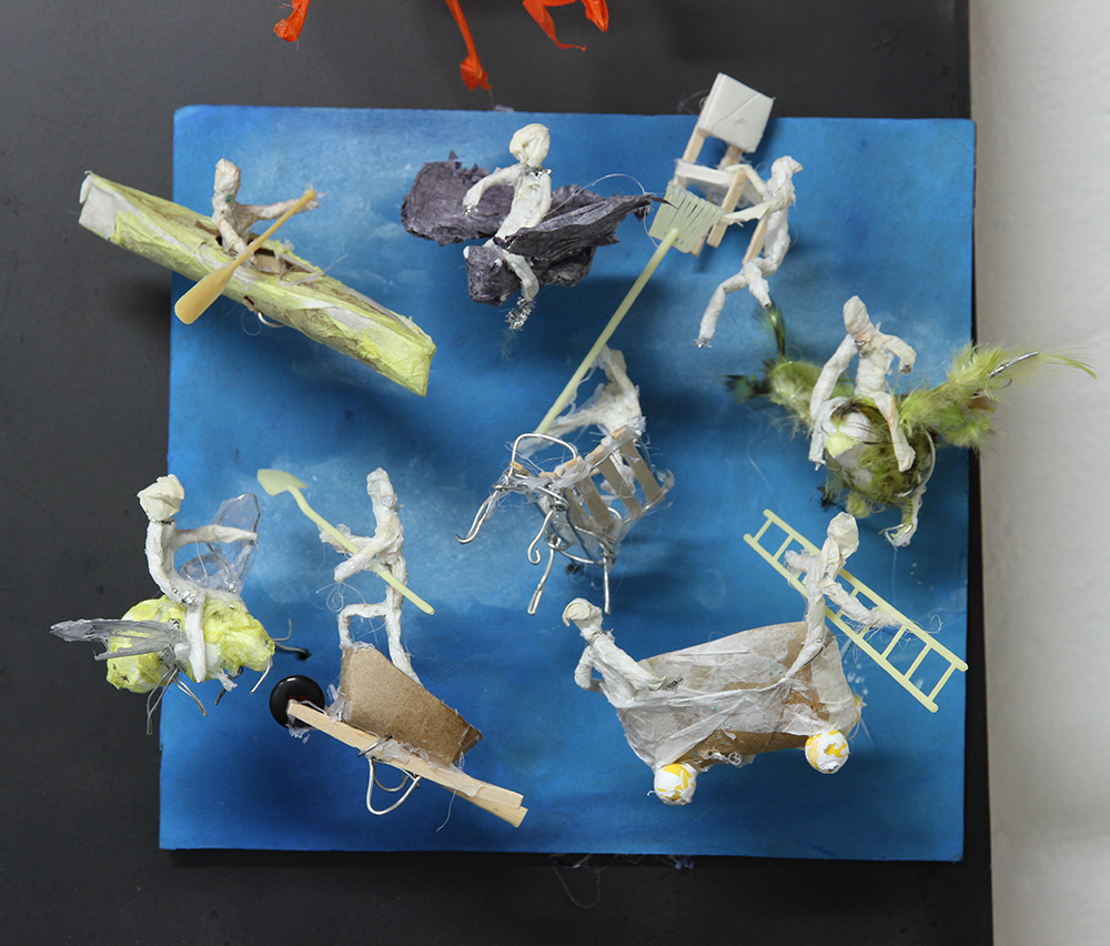 Simon Yates: The Return of the Space Wizards 3, 2015, detail Mixed media