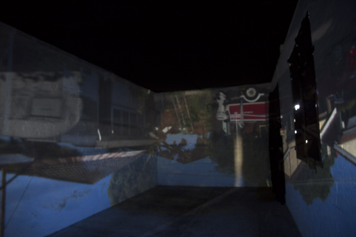 Claire Conroy, Garage Obscura, interior view, 2016