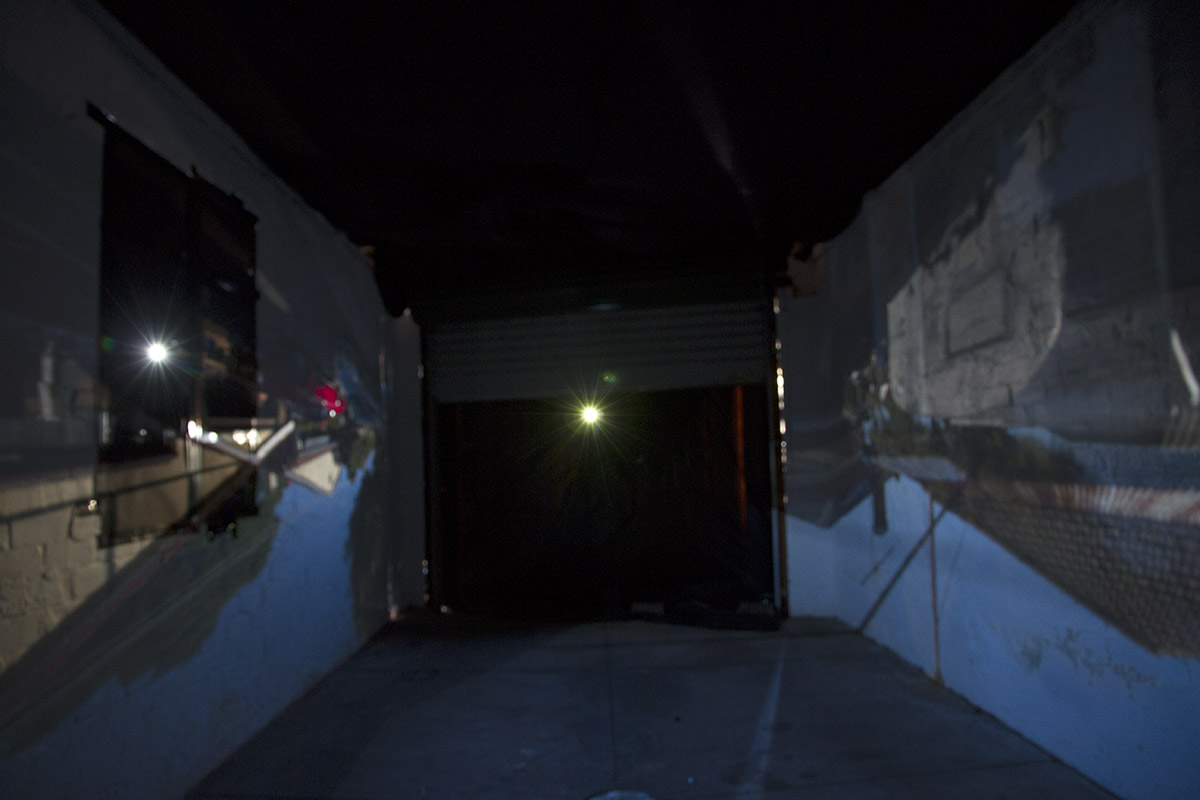 Claire Conroy, Garage Obscura, interior view, 2016