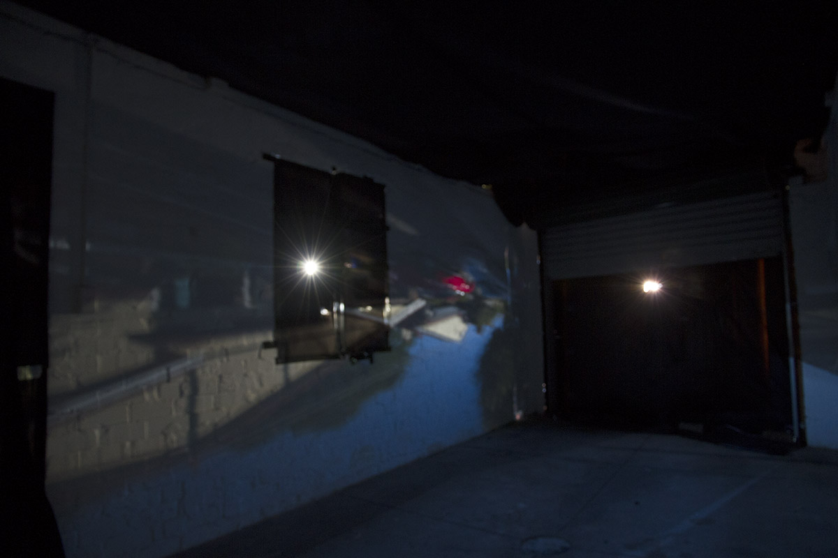 Claire Conroy, Garage Obscura, interior view, 2016