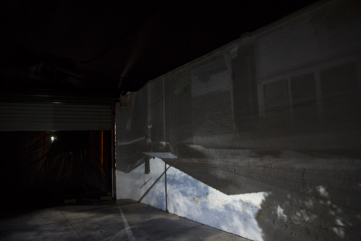 Claire Conroy, Garage Obscura, interior view, 2016