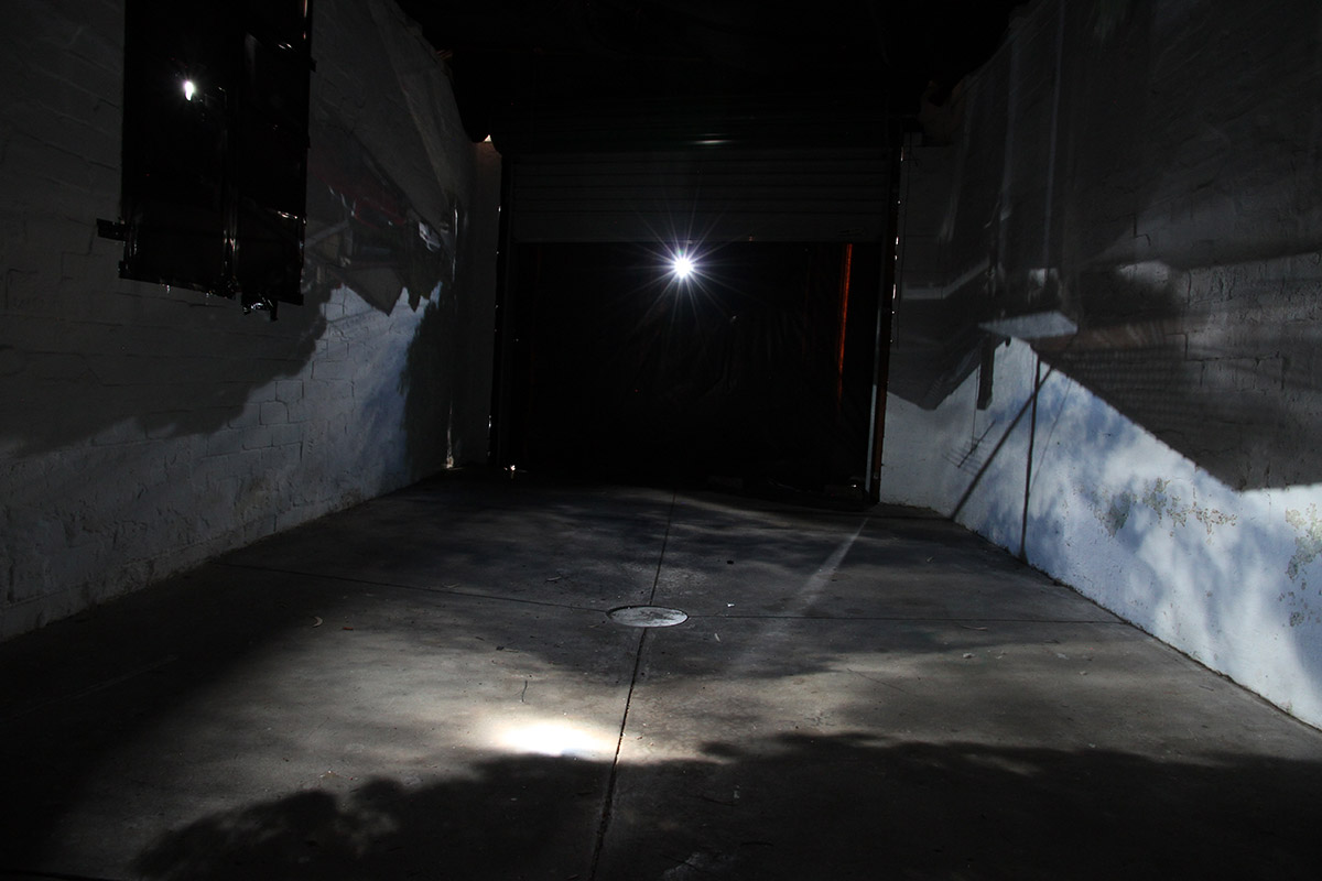 Claire Conroy, Garage Obscura, interior view, 2016