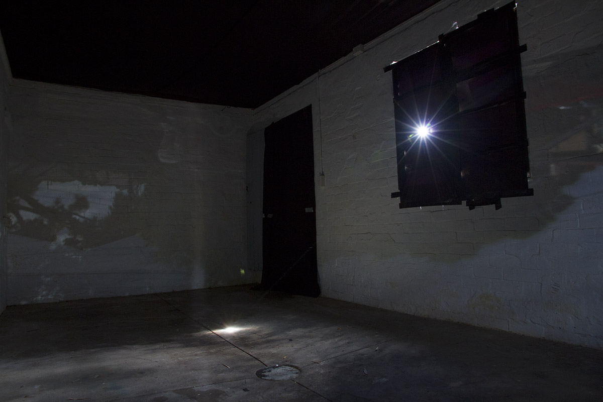 Claire Conroy, Garage Obscura, interior view, 2016
