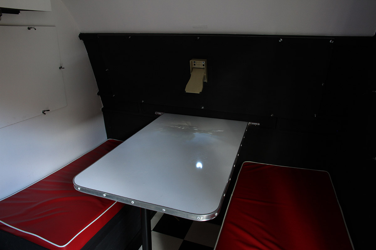 Claire Conroy, Caravan Obscura, interior view, 2016