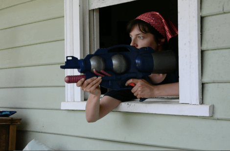 Jacqueline Larcombe video still from "Mangrove Creek Commune", 2016